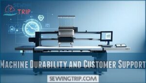 machine durability and customer support