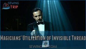 magicians' utilization of invisible thread