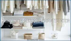 maintaining acrylic to avoid stretching