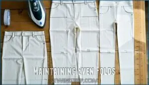 maintaining even folds