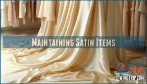 maintaining satin items