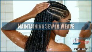 maintaining sew in weave