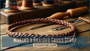 making a braided cross strap