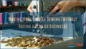 making money while sewing (without having a blog or business)