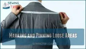 marking and pinning loose areas