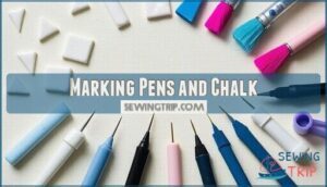 marking pens and chalk