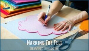 marking the felt