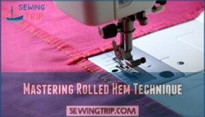 mastering rolled hem technique