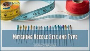 matching needle size and type