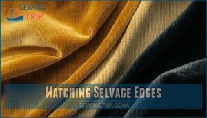 matching selvage edges