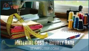 material cost + hourly rate