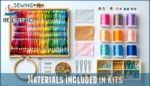materials included in kits