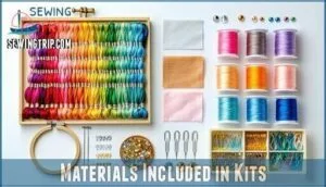 materials included in kits