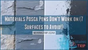materials posca pens dont work on