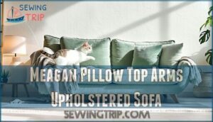 meagan pillow top arms upholstered sofa