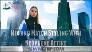 mix and match styling with neoprene attire