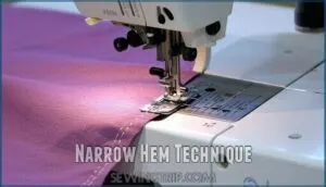 narrow hem technique