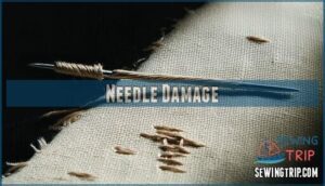needle damage