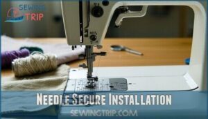needle secure installation