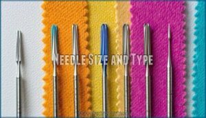 needle size and type needle size and type
