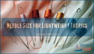 needle size for lightweight fabrics