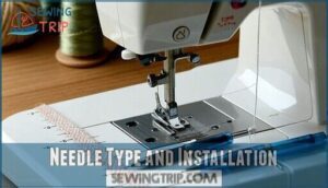 needle type and installation