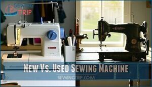 new vs. used sewing machine