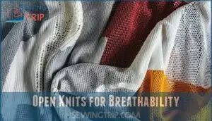 open knits for breathability