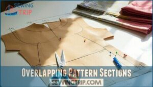 overlapping pattern sections