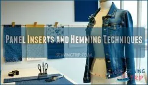 panel inserts and hemming techniques