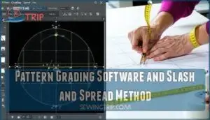 pattern grading software and slash and spread method
