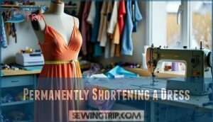 permanently shortening a dress