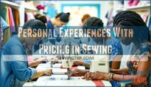 personal experiences with pricing in sewing
