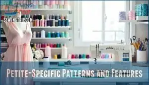 petite-specific patterns and features