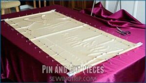 pin and cut pieces