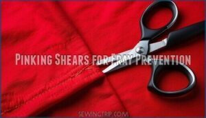 pinking shears for fray prevention