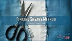 pinking shears method