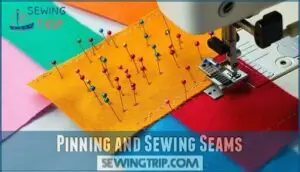 pinning and sewing seams