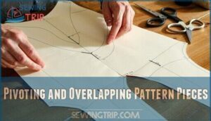 pivoting and overlapping pattern pieces