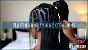 plaiting and tying extensions