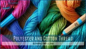 polyester and cotton thread