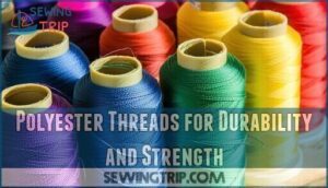 polyester threads for durability and strength