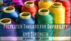 polyester threads for durability and strength