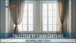polyester vs linen curtains