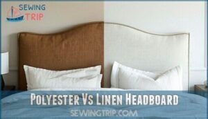 polyester vs linen headboard