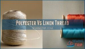 polyester vs linen thread