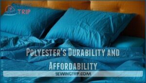 polyester's durability and affordability