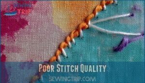 poor stitch quality