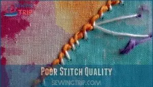 poor stitch quality