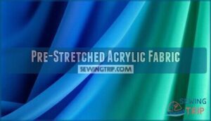 pre-stretched acrylic fabric